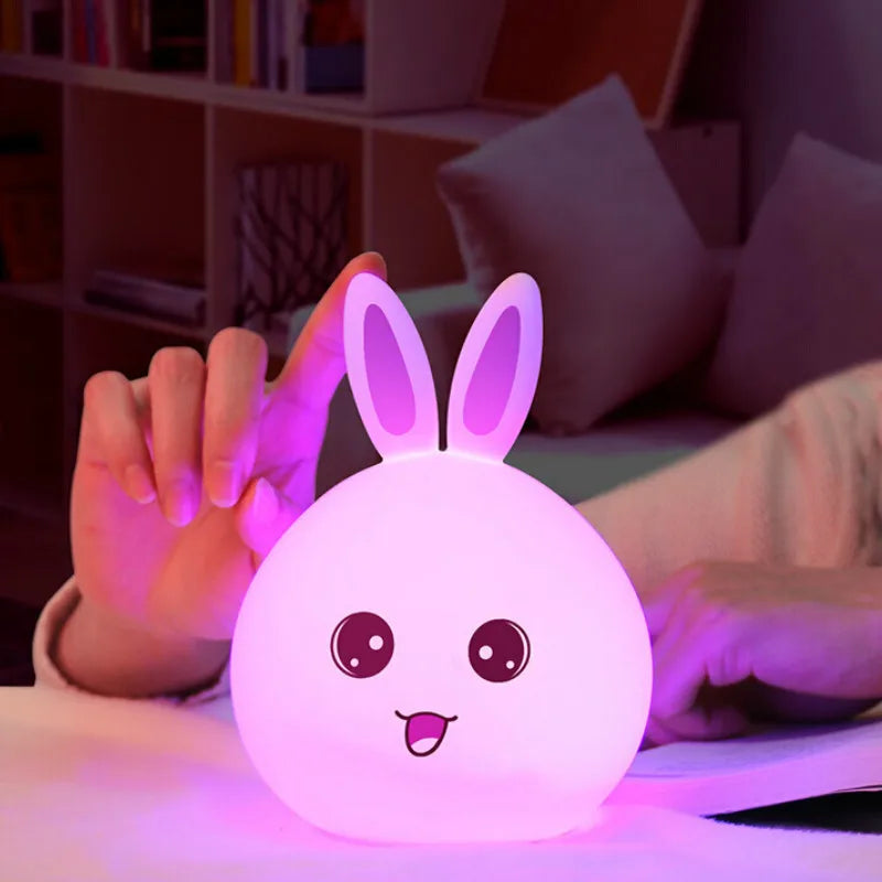 Cute Bunny Silicone Night Light