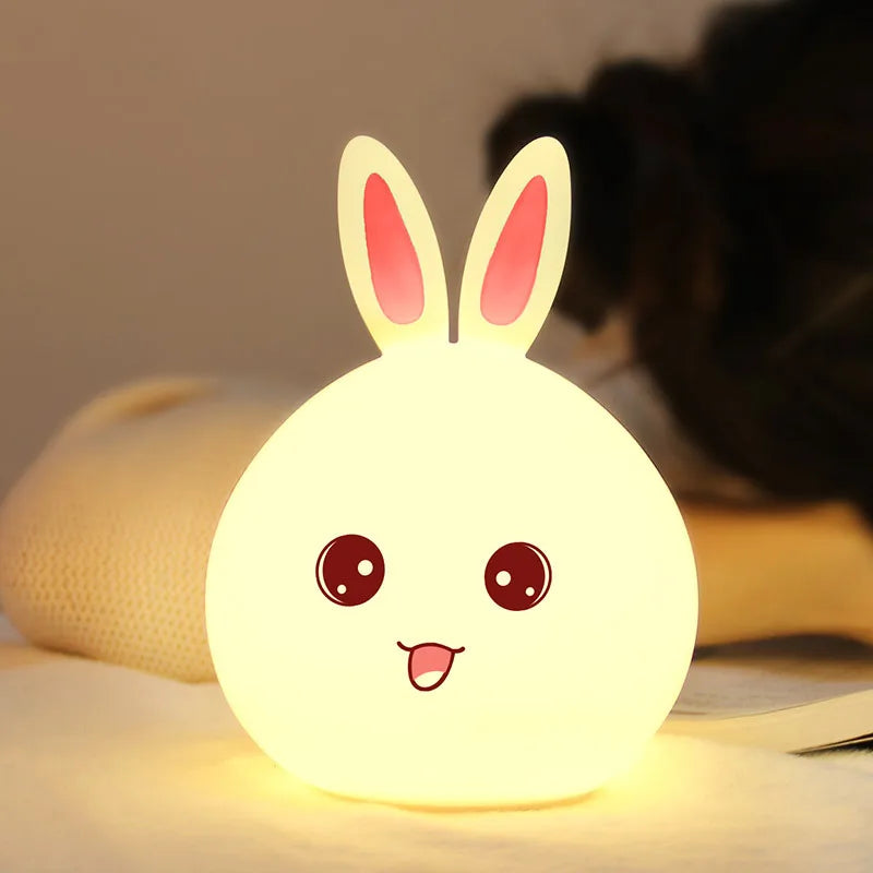 Cute Bunny Silicone Night Light