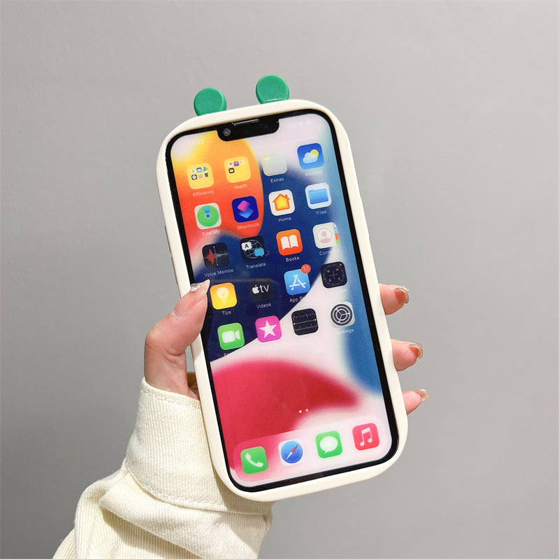 Funny 3-dimensional big eyes frog Case suitable for iPhone