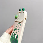 Funny 3-dimensional big eyes frog Case suitable for iPhone
