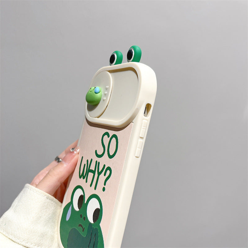 Funny 3-dimensional big eyes frog Case suitable for iPhone
