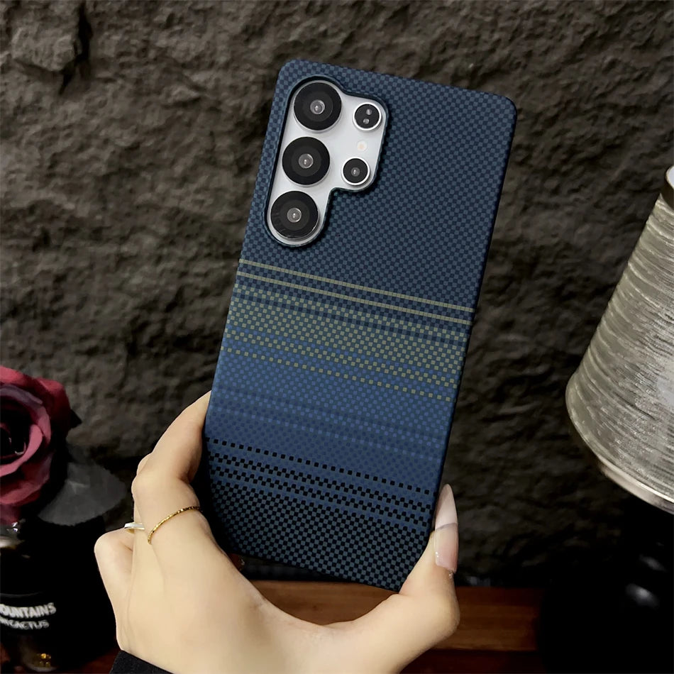 Luxury Carbon Fiber Magsafe Phone Case For Samsung