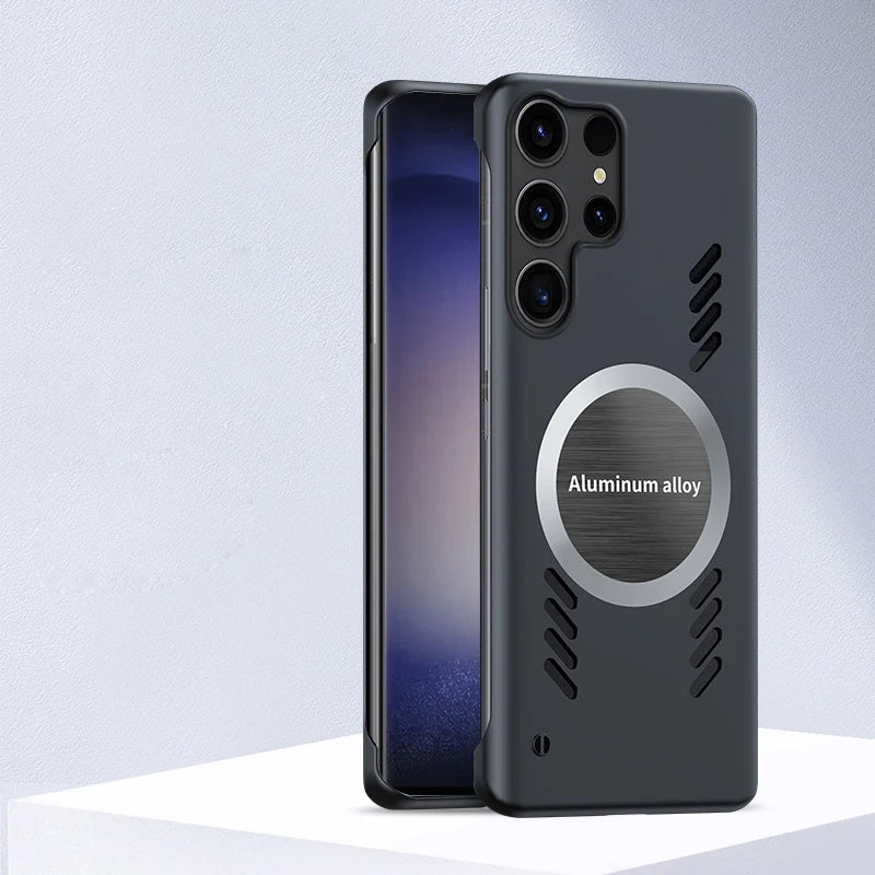 Luxury Graphene Magnetic Cooling Case – Heat Dissipation Shockproof Cover for Samsung | CaseBox BD