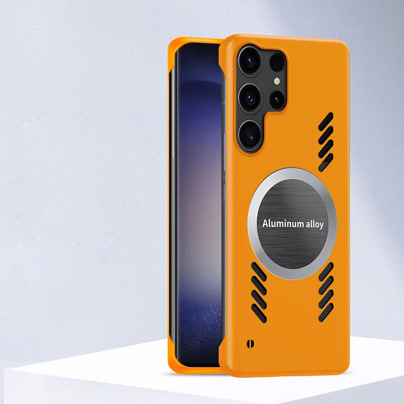 Luxury Graphene Magnetic Cooling Case – Heat Dissipation Shockproof Cover for Samsung | CaseBox BD