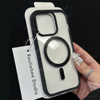 Matte Natural Titanium Magnetic Charging Case for iPhone