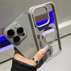 Matte Natural Titanium Magnetic Charging Case for iPhone