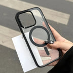 Matte Natural Titanium Magnetic Charging Case for iPhone