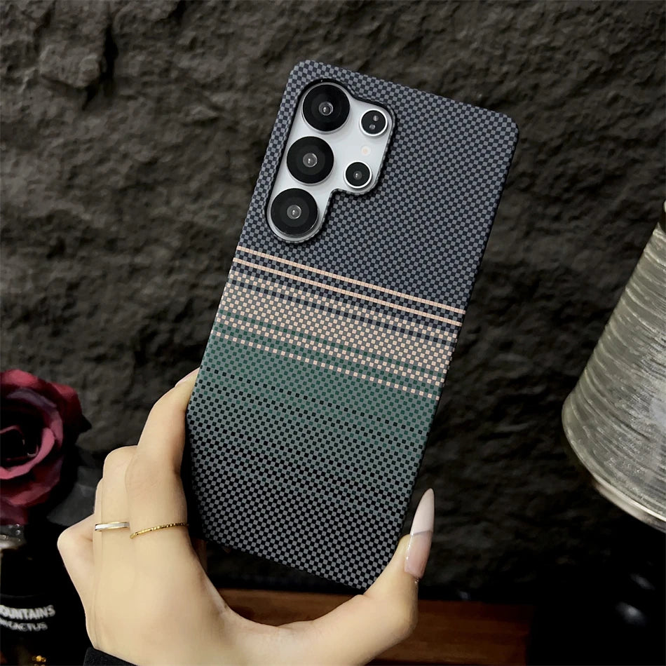 Luxury Carbon Fiber Magsafe Phone Case For Samsung