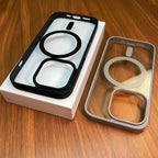 Matte Natural Titanium Magnetic Charging Case for iPhone