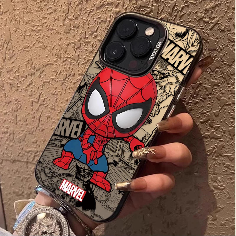 Marvel Spider Man Cartoon Cute Phone Case for iPhone