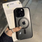 Matte Natural Titanium Magnetic Charging Case for iPhone