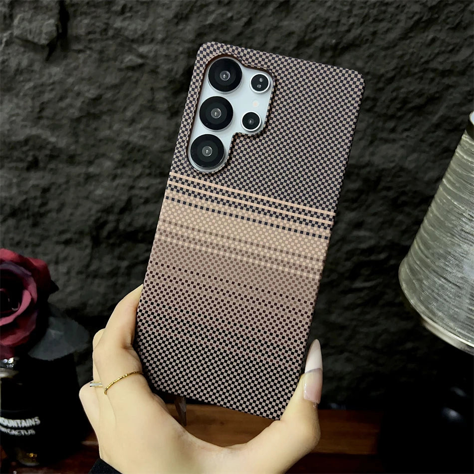 Luxury Carbon Fiber Magsafe Phone Case For Samsung