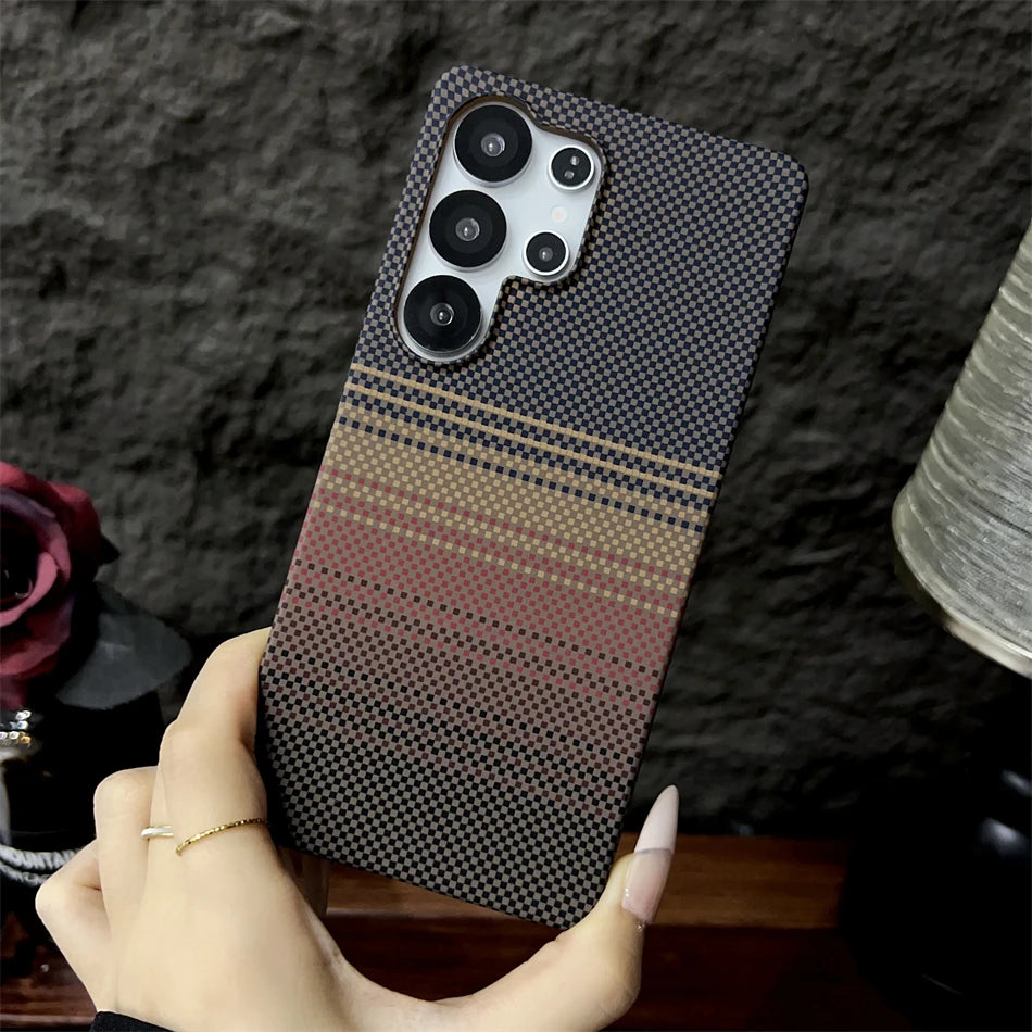 Luxury Carbon Fiber Magsafe Phone Case For Samsung