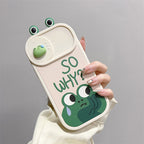 Funny 3-dimensional big eyes frog Case suitable for iPhone