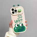 Funny 3-dimensional big eyes frog Case suitable for iPhone
