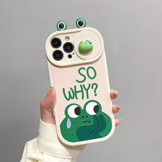 Funny 3-dimensional big eyes frog Case suitable for iPhone